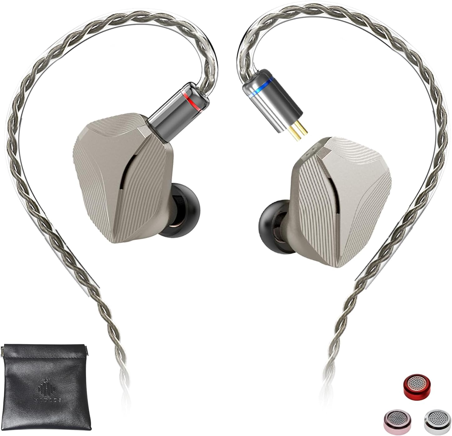 MP145 in Ear Monitor, Hifi IEM Earphones Wired, 14.3 Mm Ultra-Large Planar Magnetic Driver, Aviation Aluminum Alloy Shell, for Musician