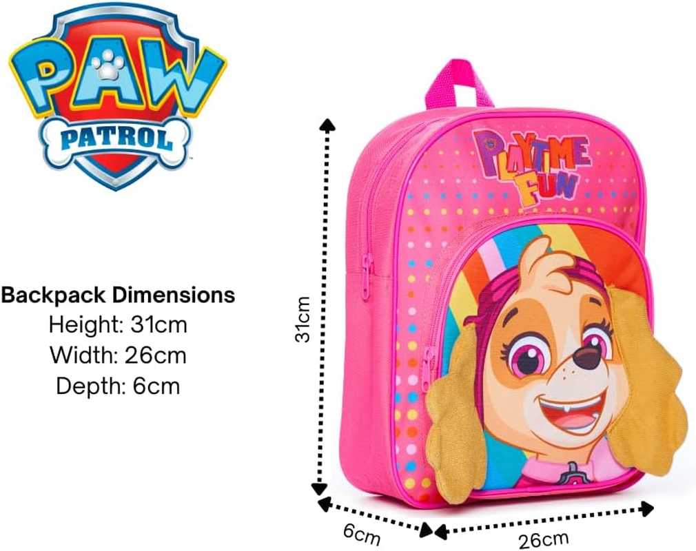 Paw Patrol Girls Skye Playtime Fun Children'S Backpack, Pink, One Size image number 1