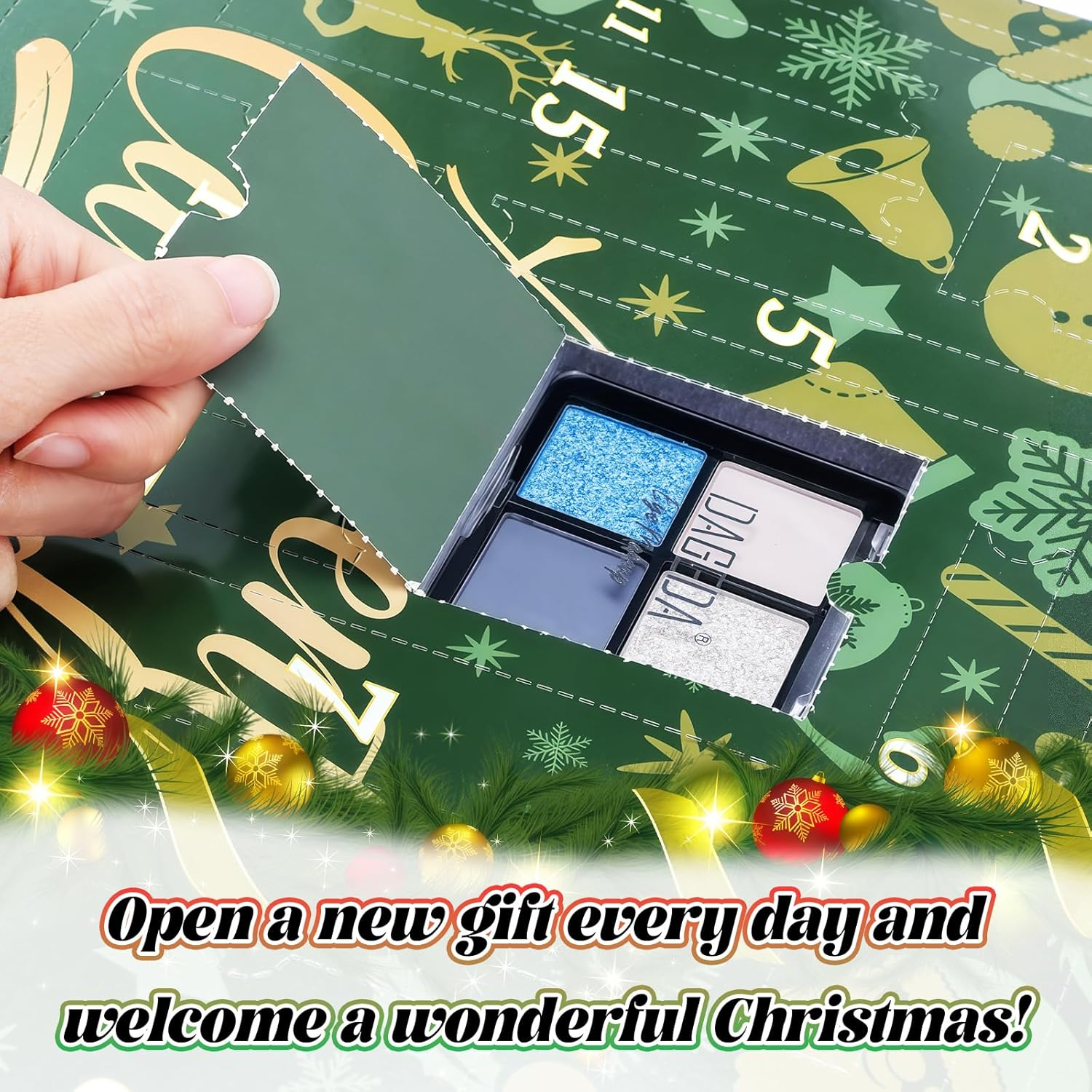 DAGEDA Beauty Advent Calendar 2025,24 Days Christmas Makeup Gifts for Women,Contains Beauty Makeup Kit, Xmas Clothes Accessories, 24 Surprise Christmas Countdown Festival Gifts Set for Women Girls image number 3