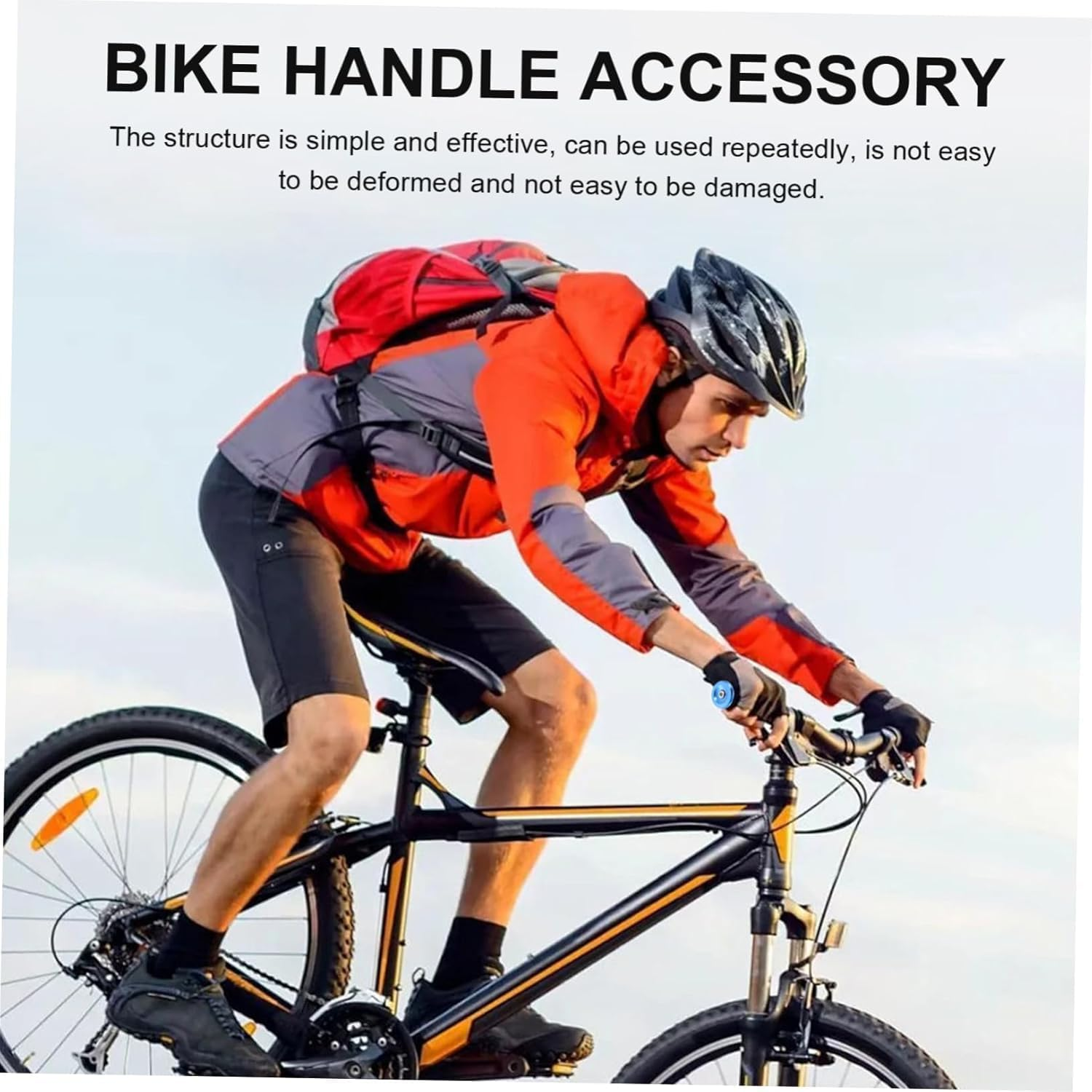 1 Pair Bar End Plugs Aluminum Handlebar End Caps - Handlebar Plug for Most Road, Mountain Bike (Red) image number 1