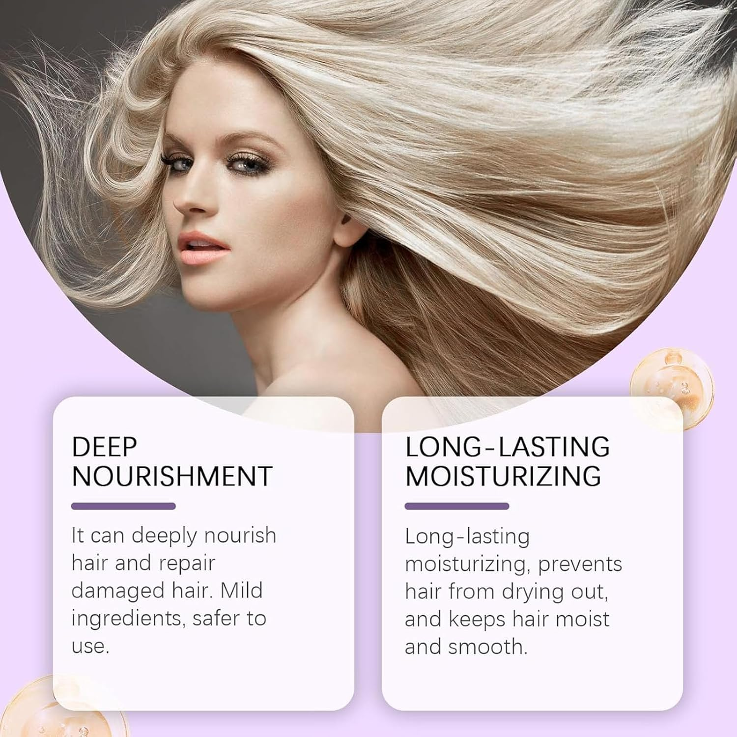 Anti-Yellowing Purple Hair Mask,Anti Yellow Purplehair Mask,Purple Hair Masks for Blonde Hair,Purplemoisturizing Conditioner,Remove Yellow Tones & Condition Dry,Rich Roots for All Hair Types (3Pcs)