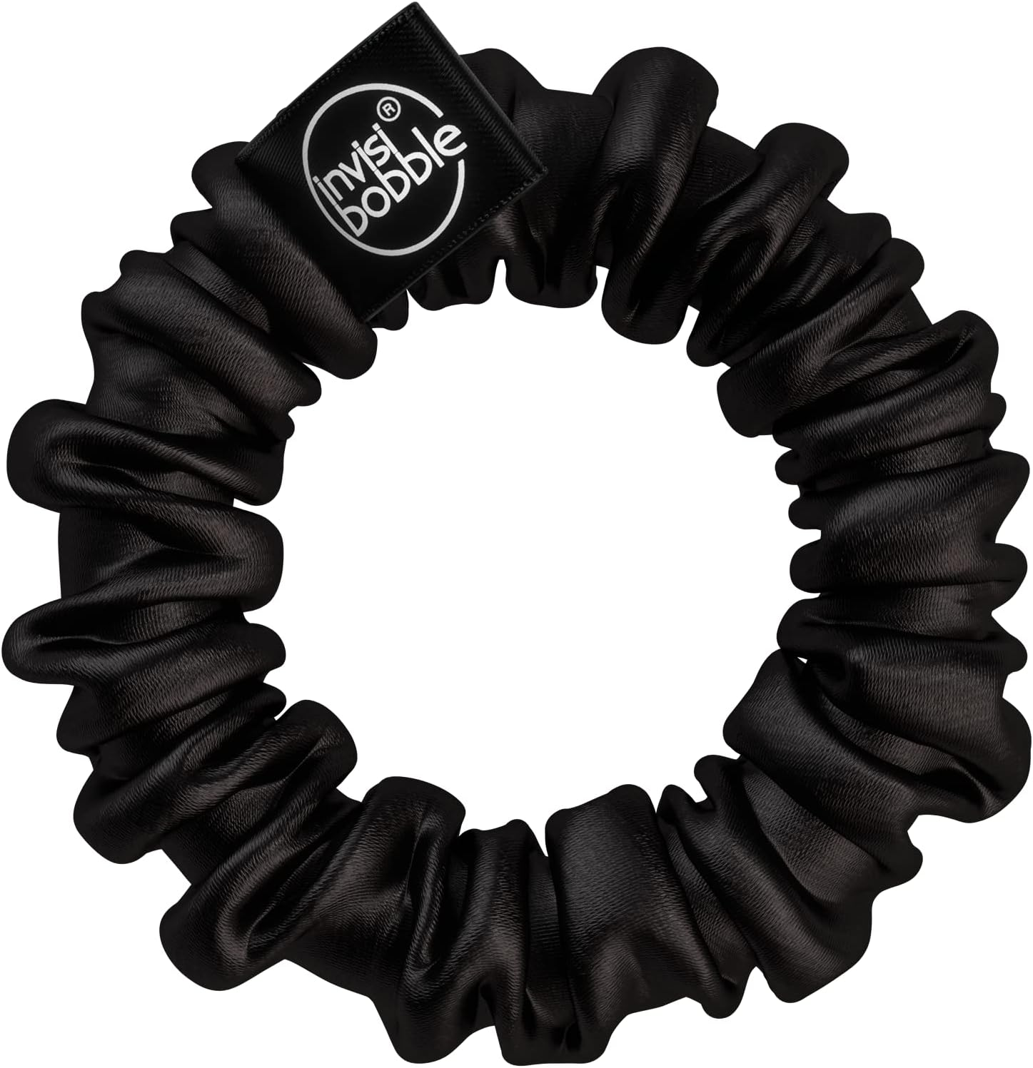 Invisibobble Sprunchie Slim Black Gold I 2 X Fabric Hair Bobbles Gold Black for Girls and Women I No Tangle Strong Hold Hair Gentle I Scrunchie Hair Scrunchie Designed in the Heart of Munich