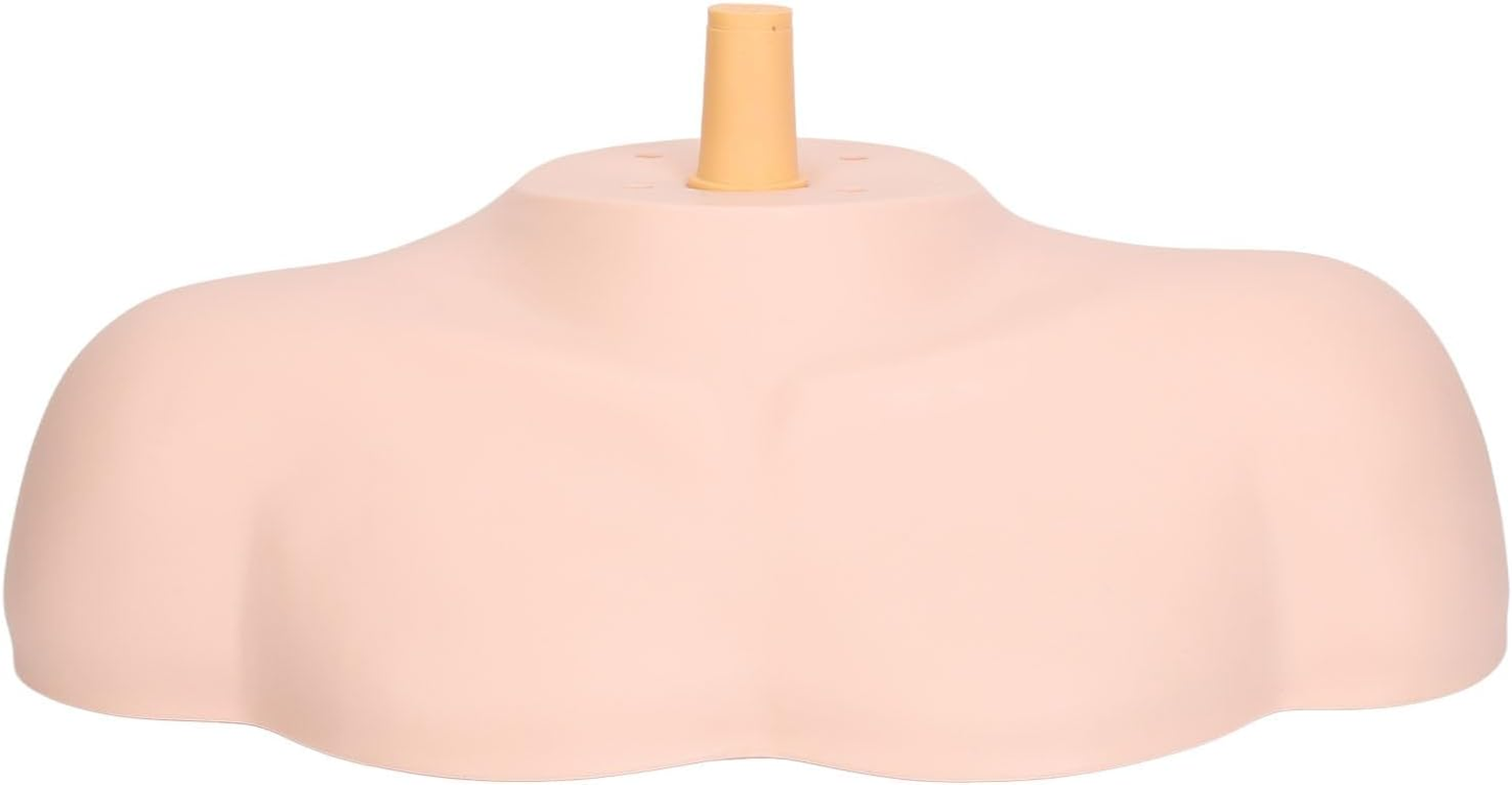 Mannequin Shoulder Model Realistic Human PVC Bust Stand Showcase Cosmetology Students image number 5