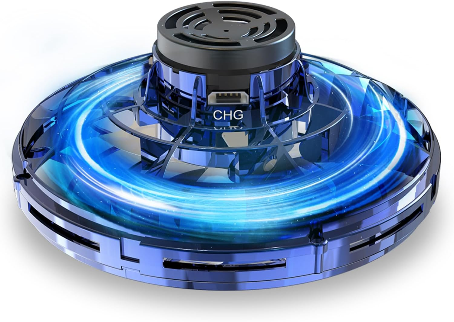 GESUNDHOME Hand Operated Drone for Kids Toddlers Adults - Interactive Infrared Hand Control Induction Indoor Helicopter Ball with 360&deg; Rotating and 5 Shinning LED Lights(Blue) image number 2