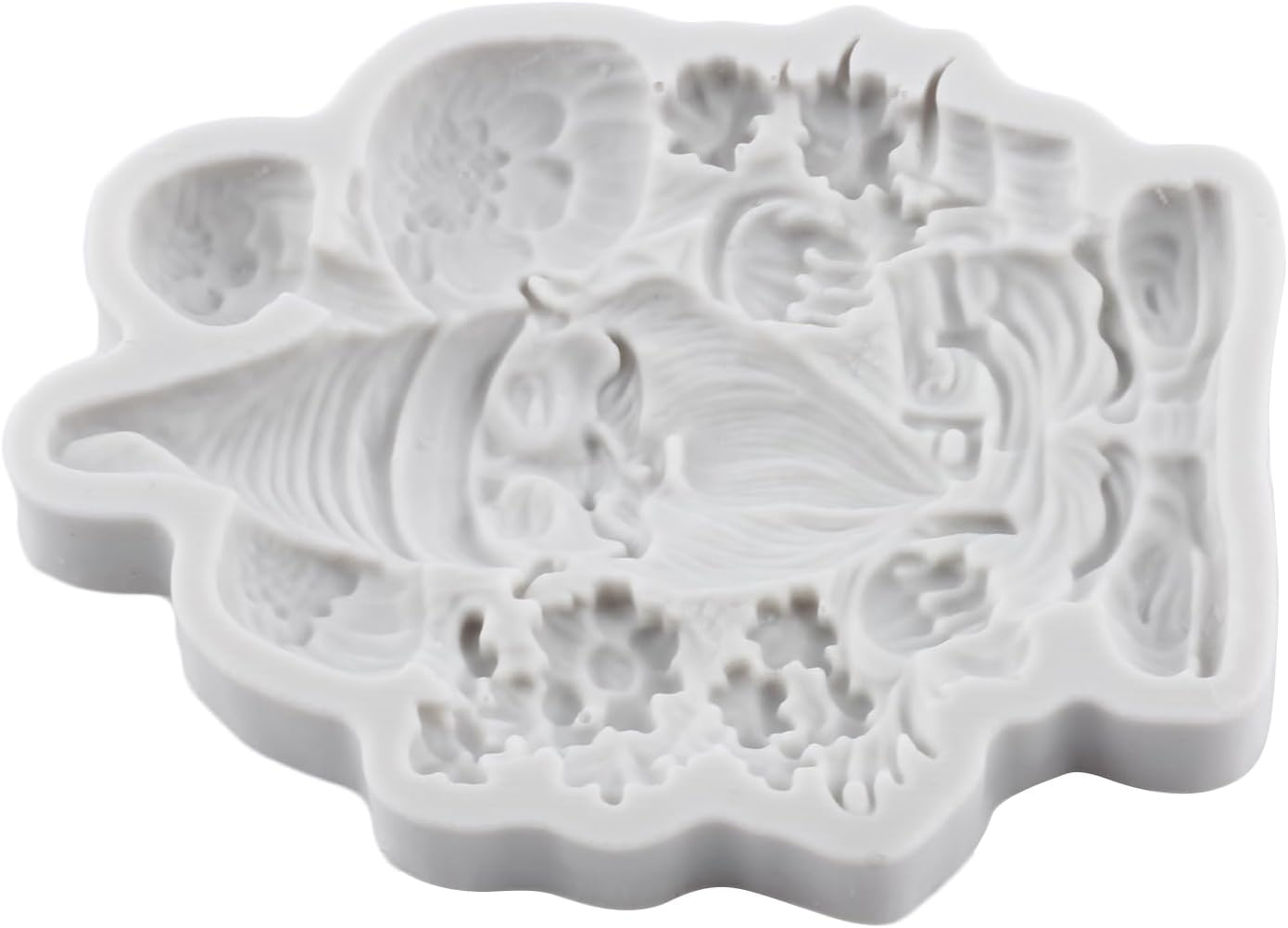 Christmas Silicone Molds Christmas Gnomes Fondant Molds Santa Claus Chocolate Mold for Cake Decoration Cupcake Topper Candy Gum Paste Polymer Clay image number 2