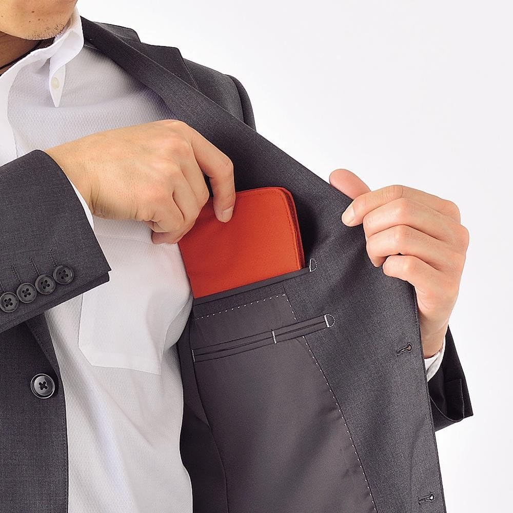 LIHITLAB Slim Pen Case, 7.5 X 4.3, Black (A7585-24) (A-7585-24) image number 6