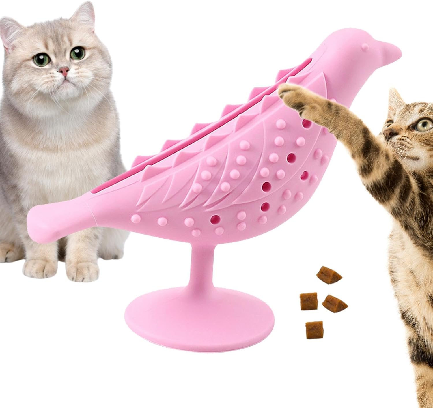 Kitten Chew Toy, Bite-Resistant Cat Toothbrush Chewing Toy, Cats Lick Interactive Toy, Leaking Food Device for Controls Food Intake, Relieve Stress image number 6
