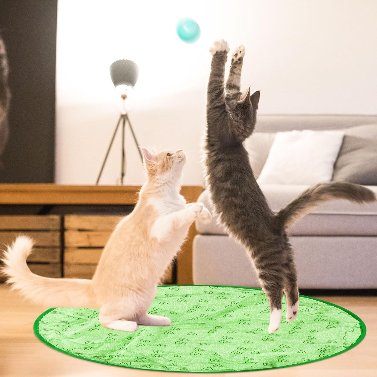 Byffoer Interactive Cat Toy, Intelligent Electric Self-Rolling Cat Toy Ball, Rolling Ball Cat Toy, Interactive Cat Ball for Cats Dogs image number 4