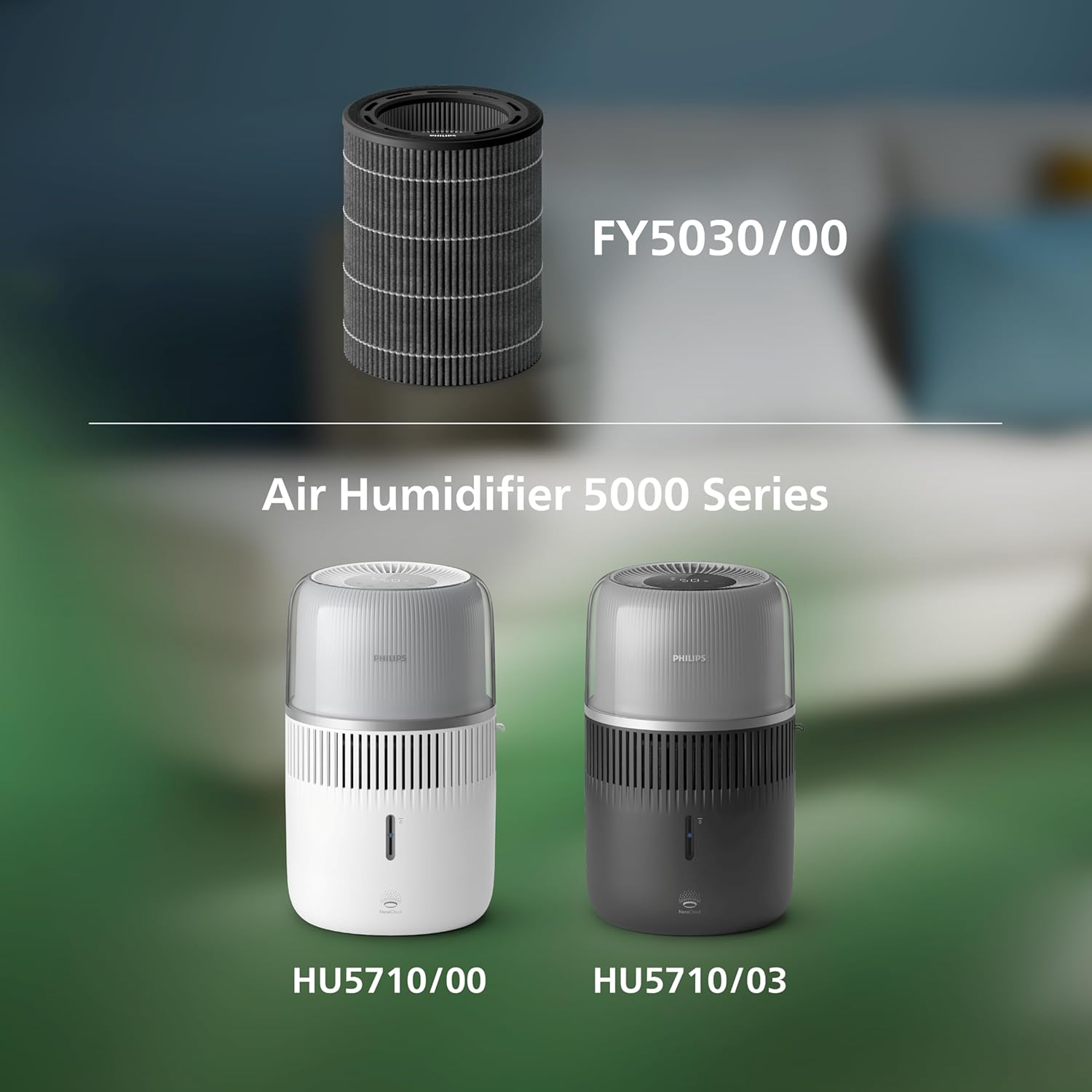 Philips 5000 Series Humidification Filter &ndash; Genuine Replacement, Nanocloud Technology, Hygienic Humidification, up to 6 Months Lifespan, Compatible with HU5710 (FY5030/00) image number 5