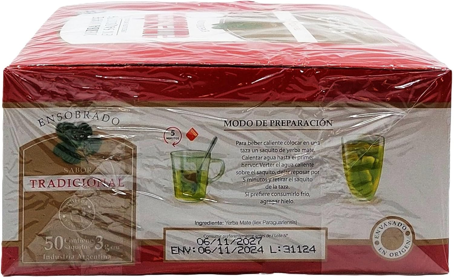 Amanda Yerba Mate Tea Natural Flavour 50 Teabags image number 2