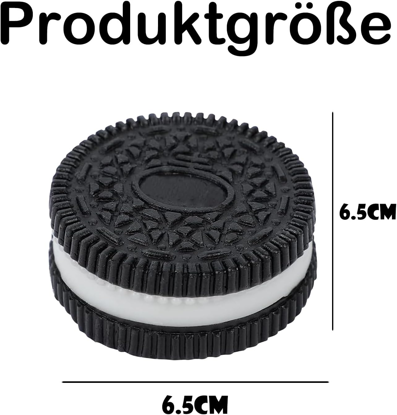 Pack of 2 Stress Relief Toys, Taba Squishy, Squishy Toy, Biscuit Stress Relief Toy, Anti-Stress Toy, for Concentration, Squishy Toy, Anxiety Relief with Balls, Funny (Black) image number 1