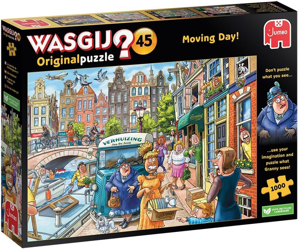 Wasgij Original 45 Moving Day Unique 1000 Piece Jigsaw Puzzle image number 3