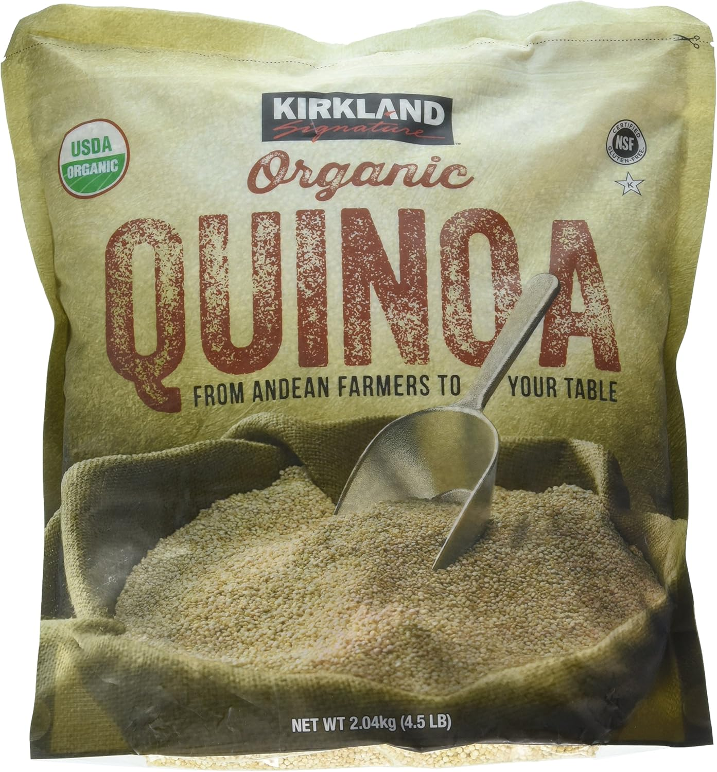 Kirkland Signature Kirkland Signature Organic Quinoa, 4.5 Lbs, 1 Count image number 1
