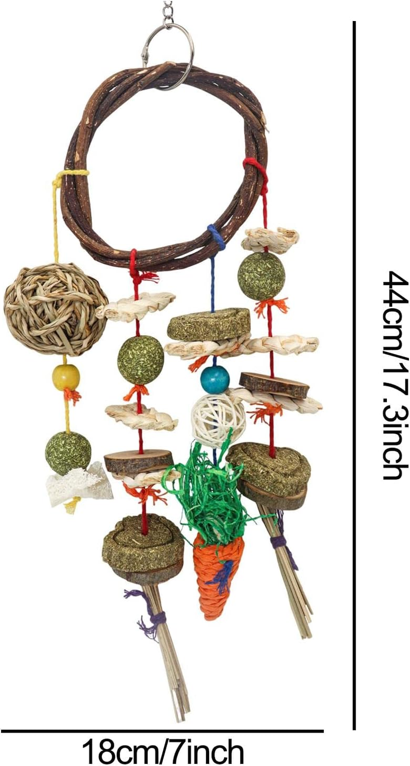 Rabbit Treats - Organic Bunny Toys, Gourmet Rabbit Toy | Nutrient Rich Fruit and Veggie Mix, Promotes Healthy Coat, Digestive Support for Teeth Grinding Care Rabbits and Small Pets, 44X18Cm image number 1