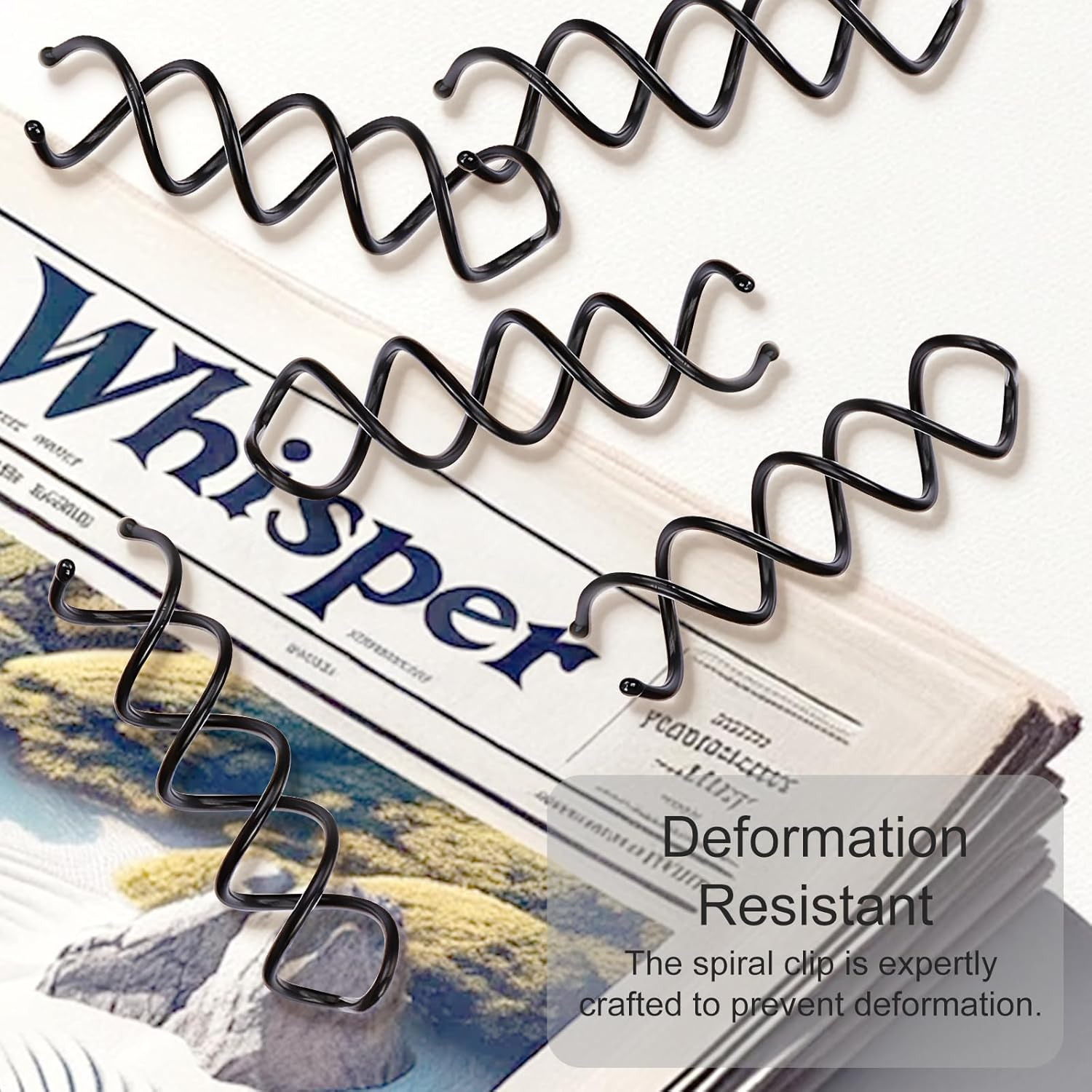 30-Piece Spiral Hair Pins, Twist Corkscrew Spin Pins with Non-Scratch Rounded Clips for Women'S Hair Styling DIY (Black) image number 3