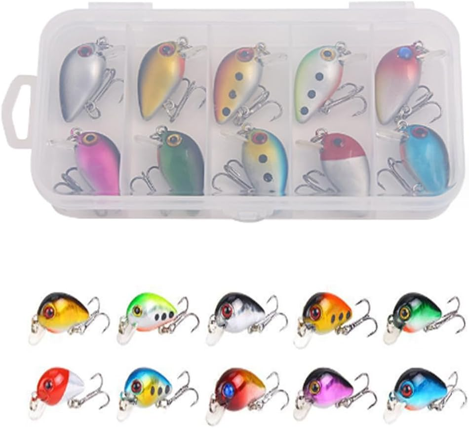 10 PCS Special Spinner Spoon Vibrating Jigging Fishing Lures, Mini Artificial Hard Baits for Trout Bass Freshwater Saltwater Fishing Tackle Gear image number 4