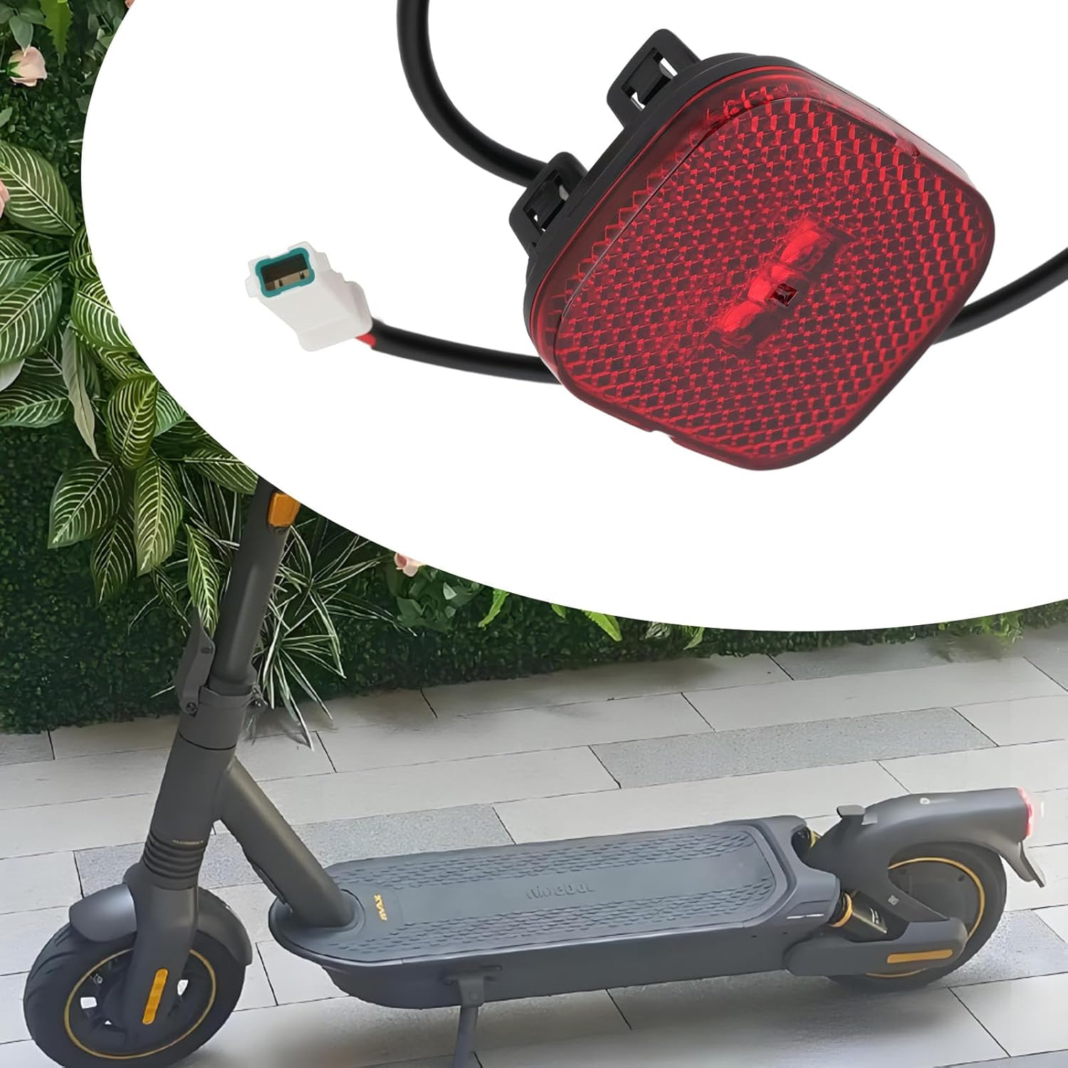Ecsing 1Pc Electric Scooter Taillight Accessory Rear Light Warning Brake LED Lamp E-Scooter Tail Light Compatible with Ninebot Max G2 G2D image number 6