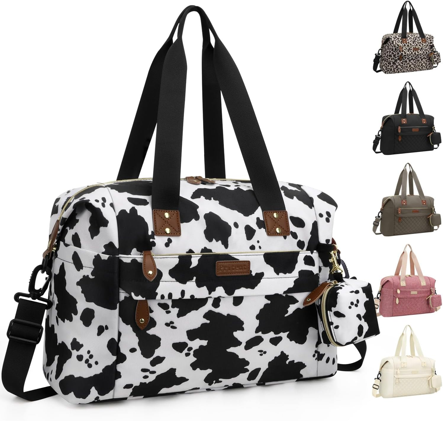 Pritent Diaper Bag Tote - Diaper Baby Bags, Waterproof Large Mommy Bag Maternity Bag Travel Baby Bag for Mom and Dad