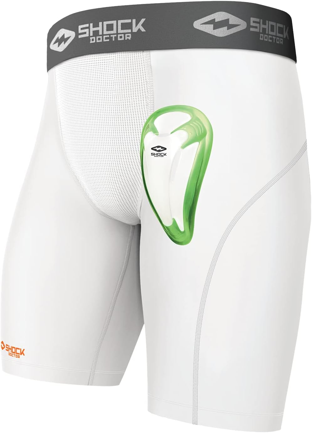 Shock Doctor Compression Shorts with Bio-Flex Supporter Cup Included. Youth & Adult Men image number 4