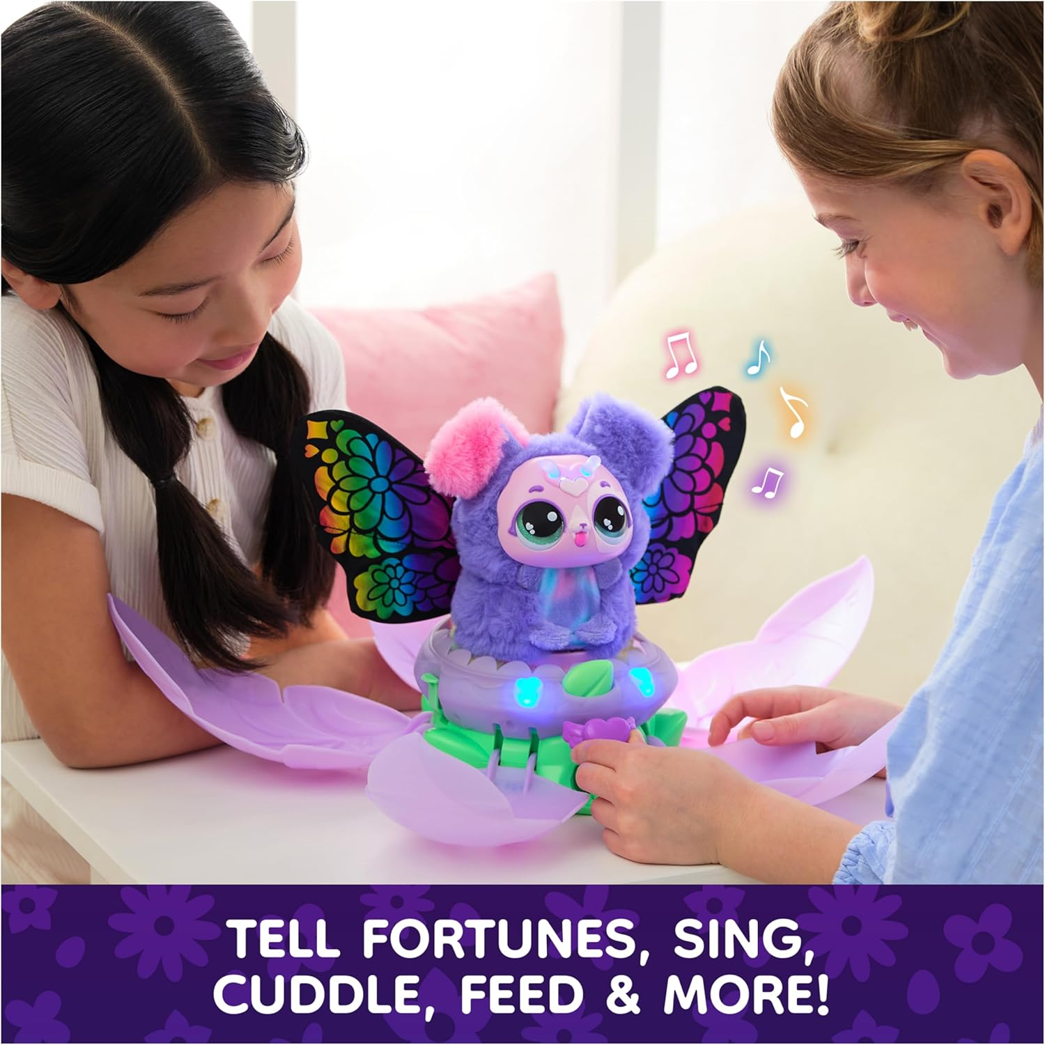 Bloomables by Hatchimals, Puppyfly Surprise Interactive Toy and Flower with Repeatable Reveal and Transformation, 100+ Sounds and Reactions (Styles Vary), Kids Toys for Girls and Boys. image number 6