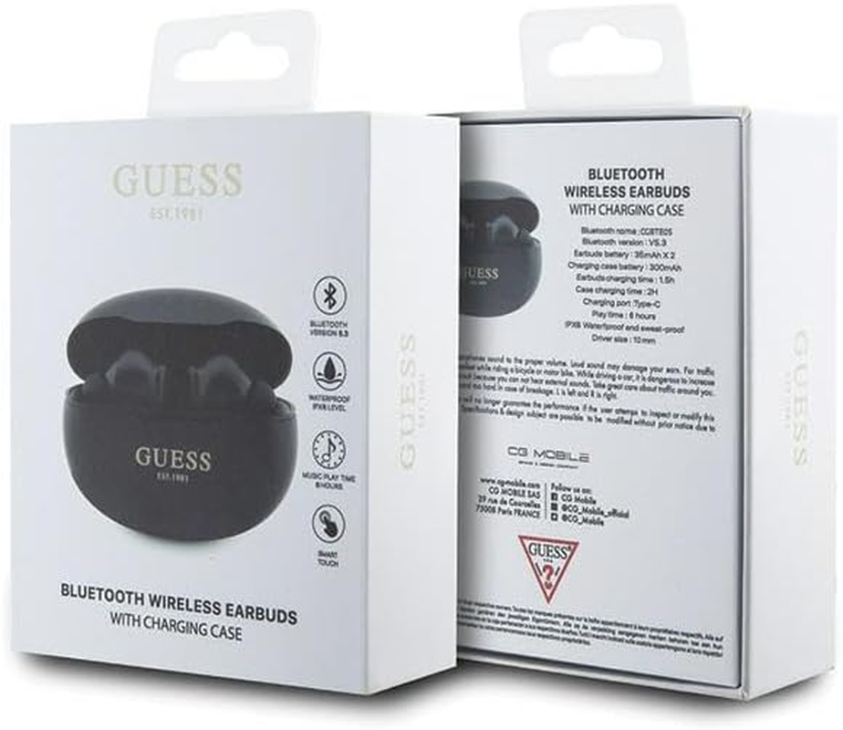 CG Mobile Guess Bluetooth Wireless Headphones, Enjoy Fashion as a Lifestyle with These Adjustable Headphones with Powerful Sound and Bluetooth 5.3 - Guess Gift Idea for Men and Women image number 1
