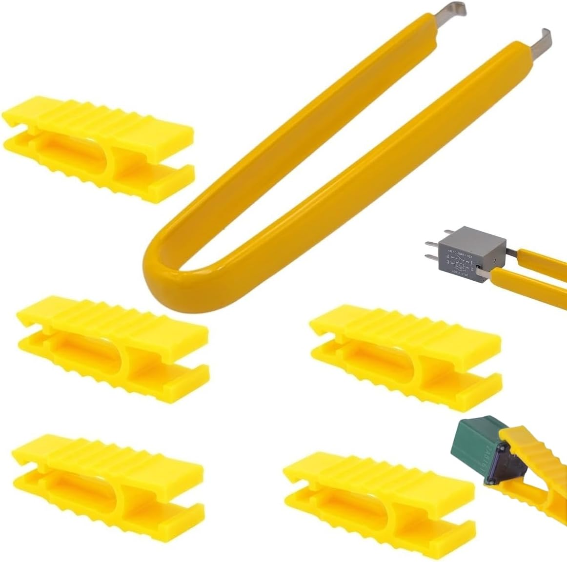 Sam&Johnny Relay Puller Pliers, Fuse Puller Pliers, Car Vehicle Battery Terminal Wiper Remover, Automotive Tools(6-Pack) image number 4