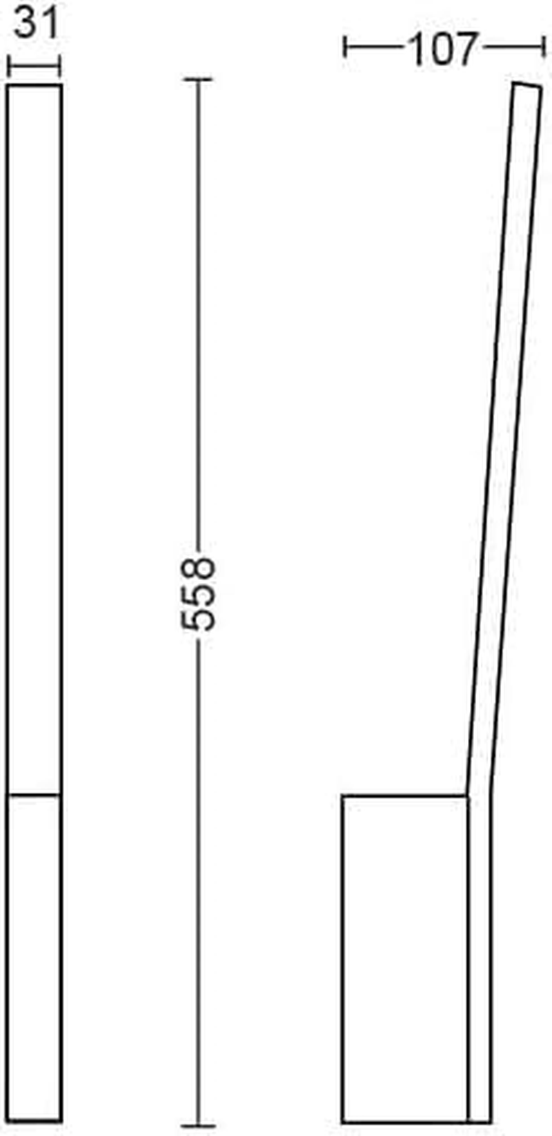 Philips Hue White & Col. Amb. Liana LED Wall Light, White, Dimmable, 16 Million Colours, Controllable via App, Compatible with Amazon Alexa (Echo, Echo Dot) image number 3