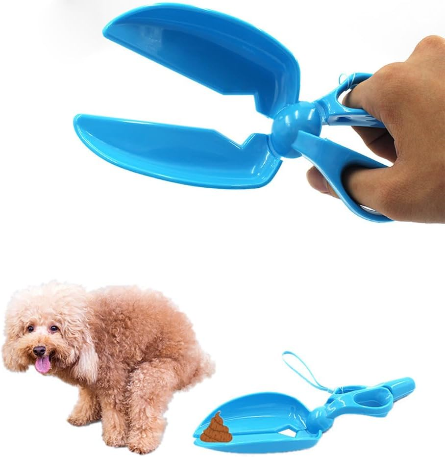 Nentment 2 Pack Dog Pooper Scooper Mini Portable Pet Waste Poop Scissor Scoop Picker Shovel Cleaner for Doggie Doo Cat Litter Cleaning Tools Cleanup Outdoor Yard Garden Walks Trip image number 1