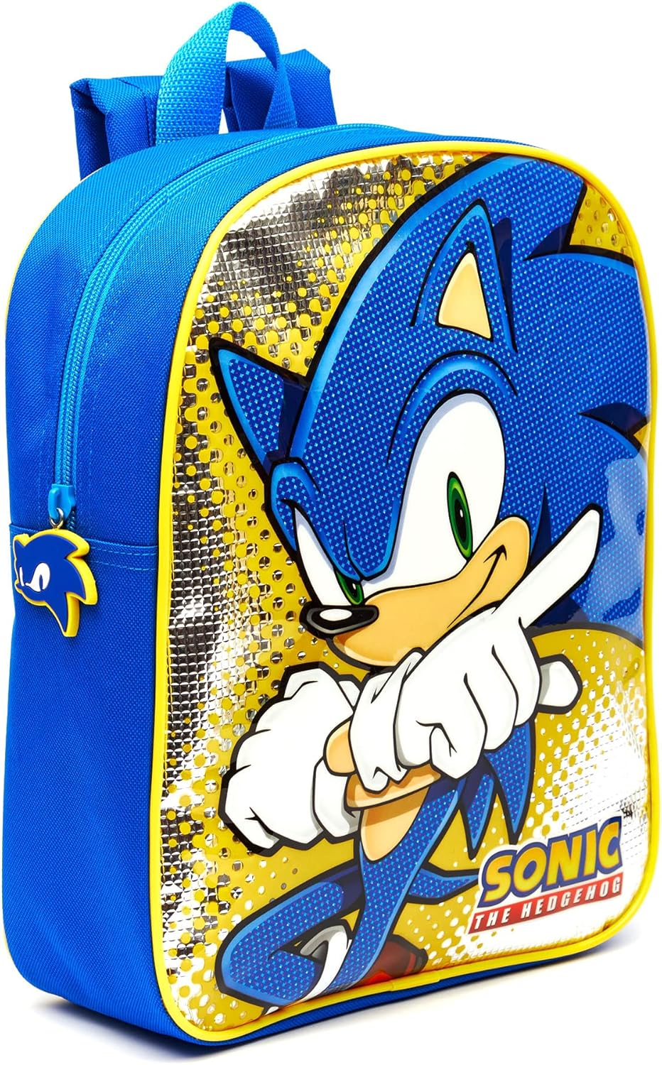 'Boys Sega Sonic the Hedgehog Chrome Metallic Childrens Backpack image number 3