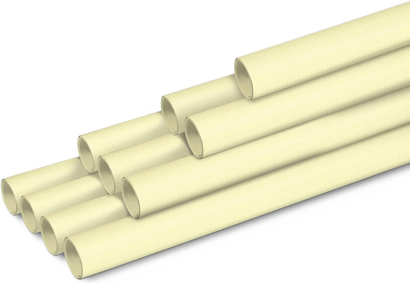 Clairefontaine 95733C - Box of 10 Rolls of Recycled Kraft Paper 3 X 0.70 M 65 G, Ideal for Crafts and Gifts, 1 Box, Pink