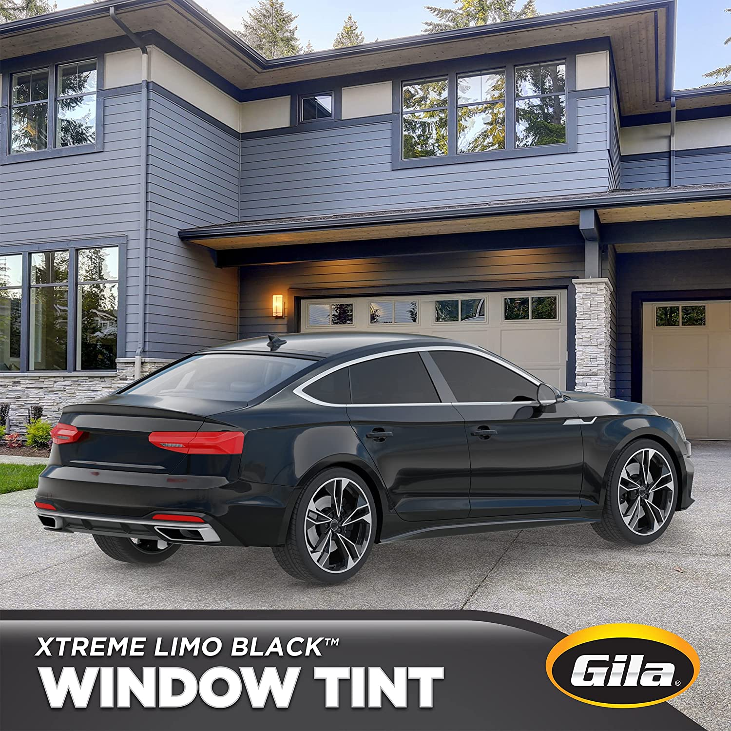 Gila XLB242 Xtreme Limo Black 2.5% VLT Automotive Window Tint DIY Glare Control UV Blocking 24In X 78In (2Ft X 6.5Ft) image number 3