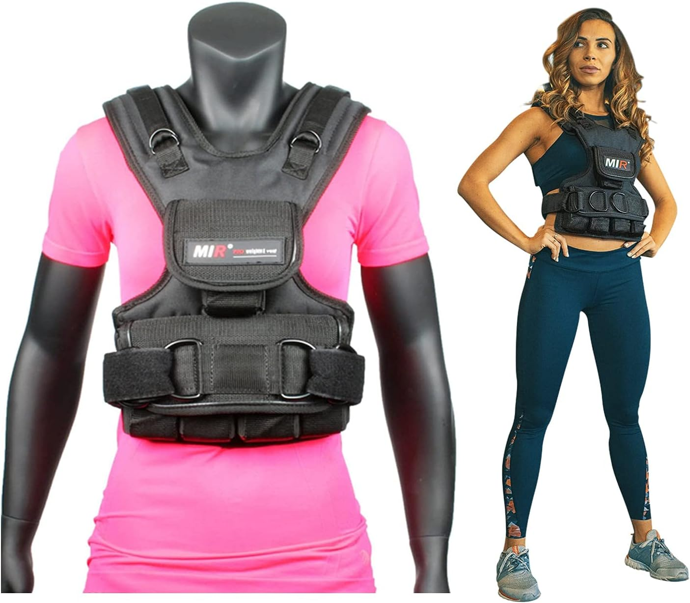 Mir Womens Weighted Vest 10Lbs - 50Lbs Solid Iron Weights image number 5