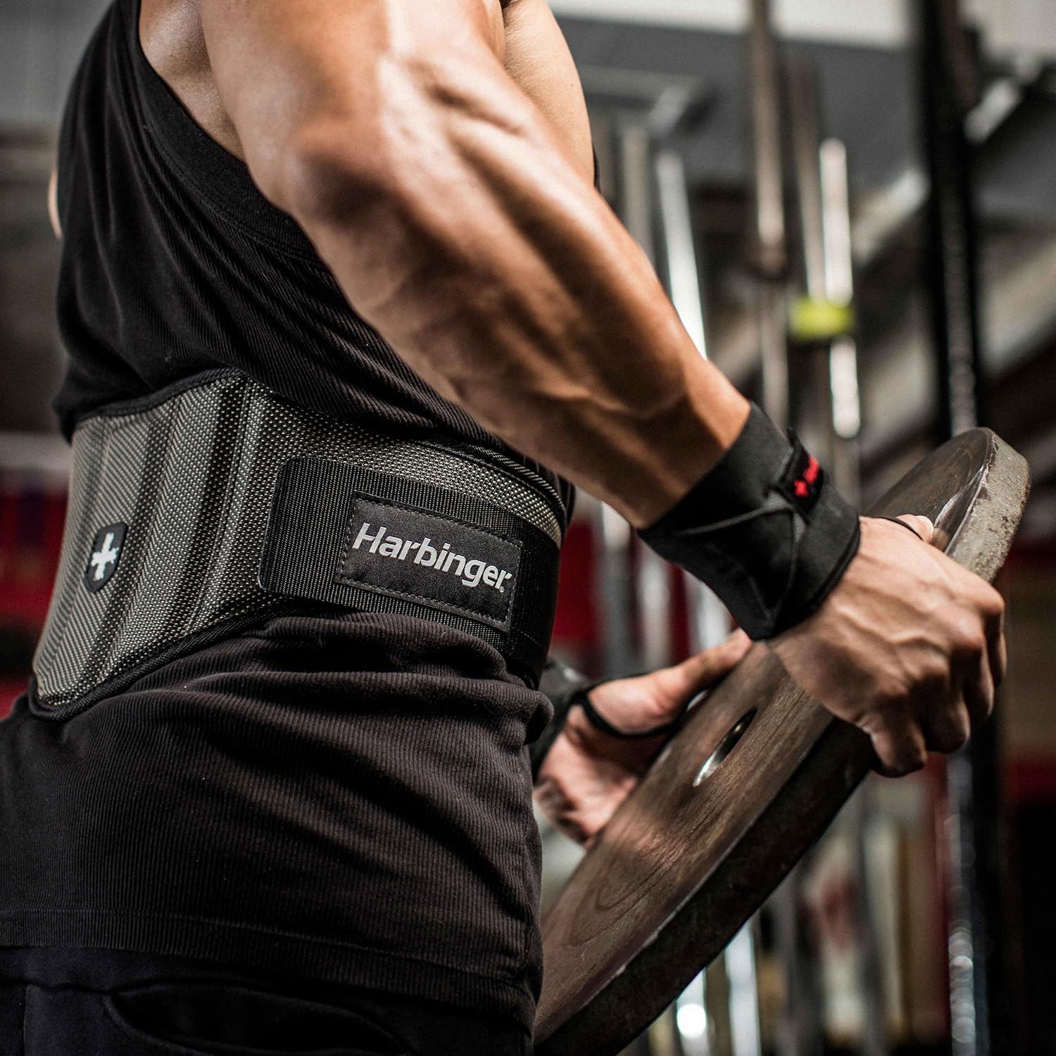 Harbinger Men'S Firm Fit 7.5-Inch Contoured Weightlifting Belt image number 4