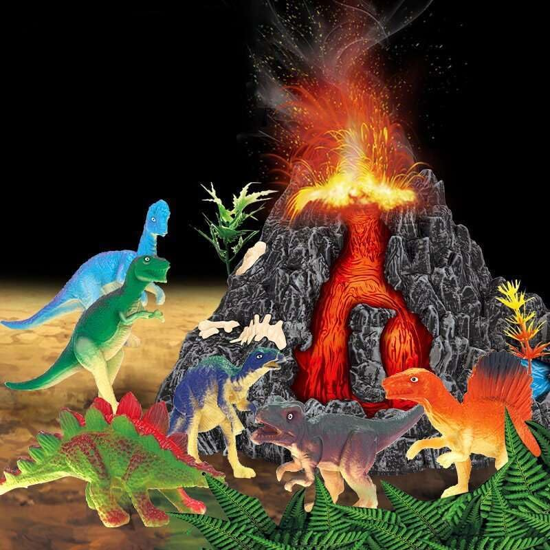 SAFESPROUT Volcano Simulation Education Toy with Dinosaur Figures for Children 3 4 5 6 7 8 9 10 image number 6