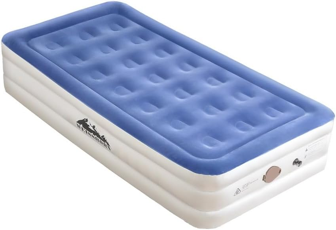 WEISSHORN Air Mattress Inflatable Bed with Built-In Pump Single Cube 46Cm image number 4