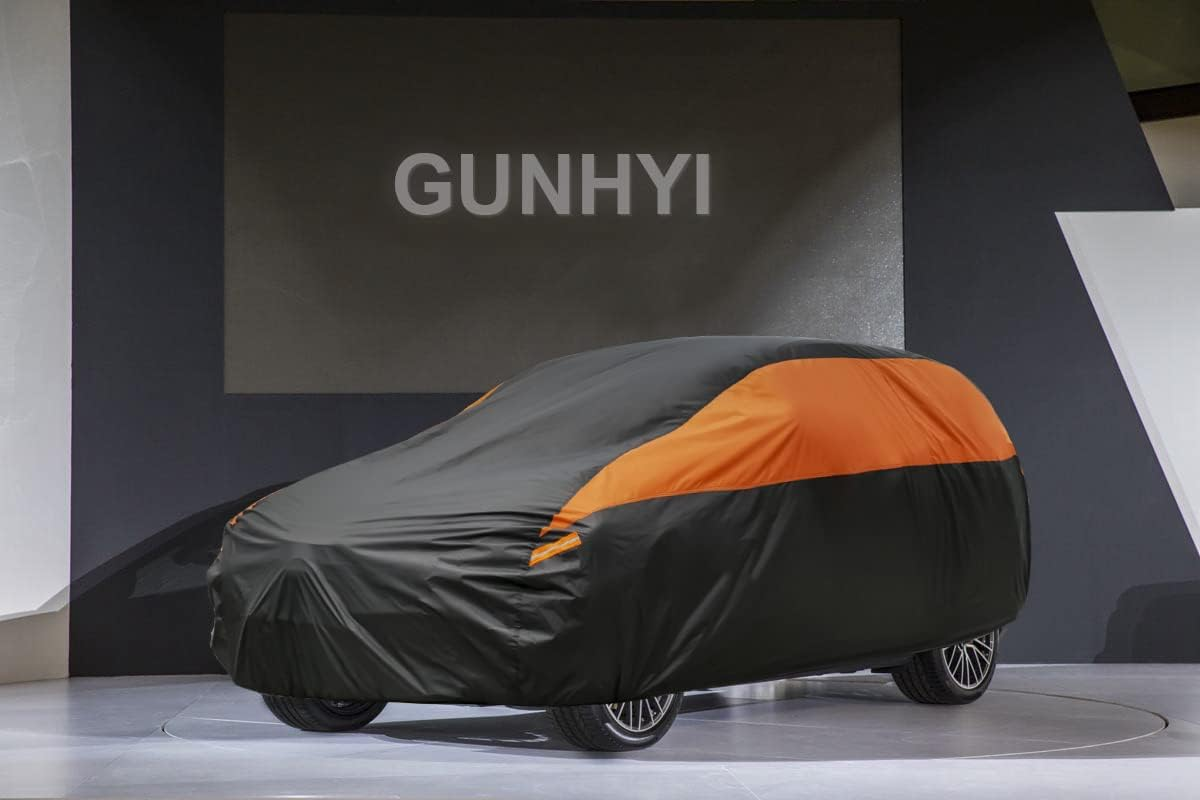 SUV Car Cover for Automobiles All Weather Waterproof, Universal Fit Toyota Highlander, Honda Pilot, Nissan Pathfinder/Murano, BMW X5/X6, Infiniti FX35 Etc. image number 2