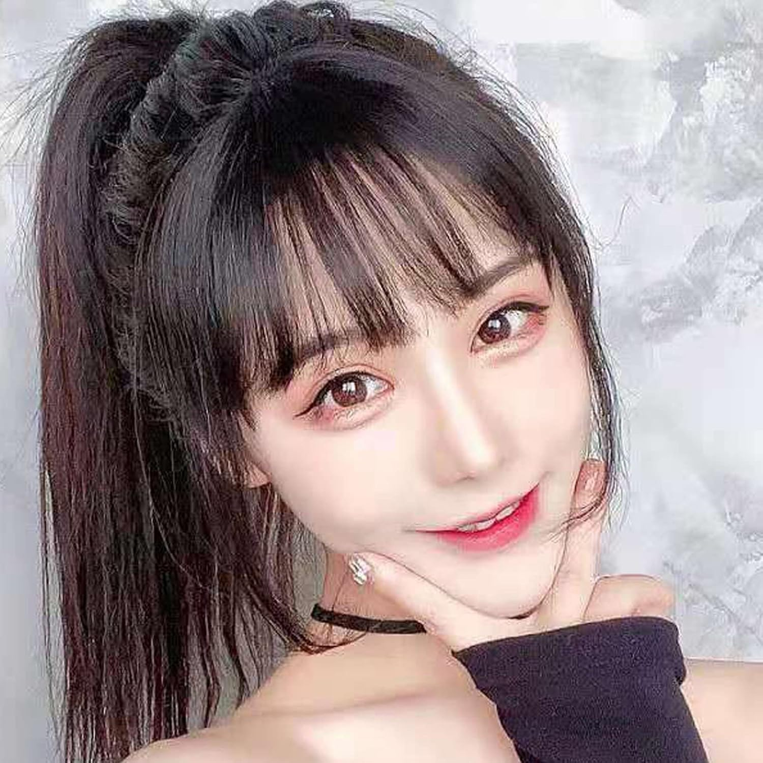 Hair Thickening for Women Fine Hair Clip in Hair Topper Synthetic Fiber round 3D Wig with Volume Enhancement image number 5