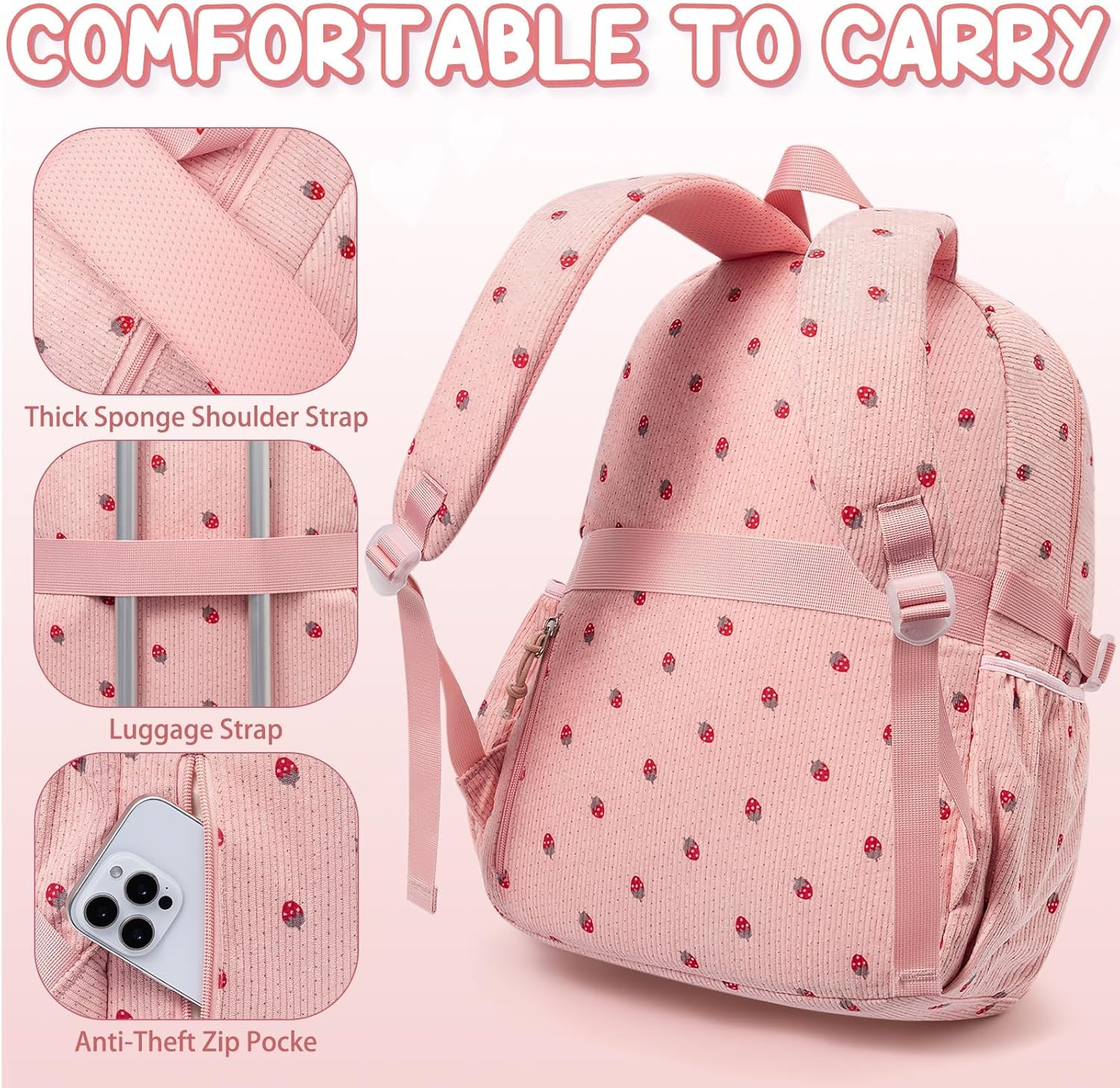 Fimibuke School Backpack for Teen Girls Boys Kids School Book Bags with Lunch Box Pencil Bag for Elementary High School