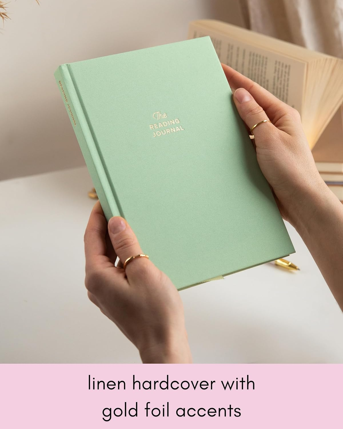 KUNITSA CO. Reading Journal. Book Journal for Book Lovers & Readers. Review and Track Your Reading (Green) - 52 Book Reviews