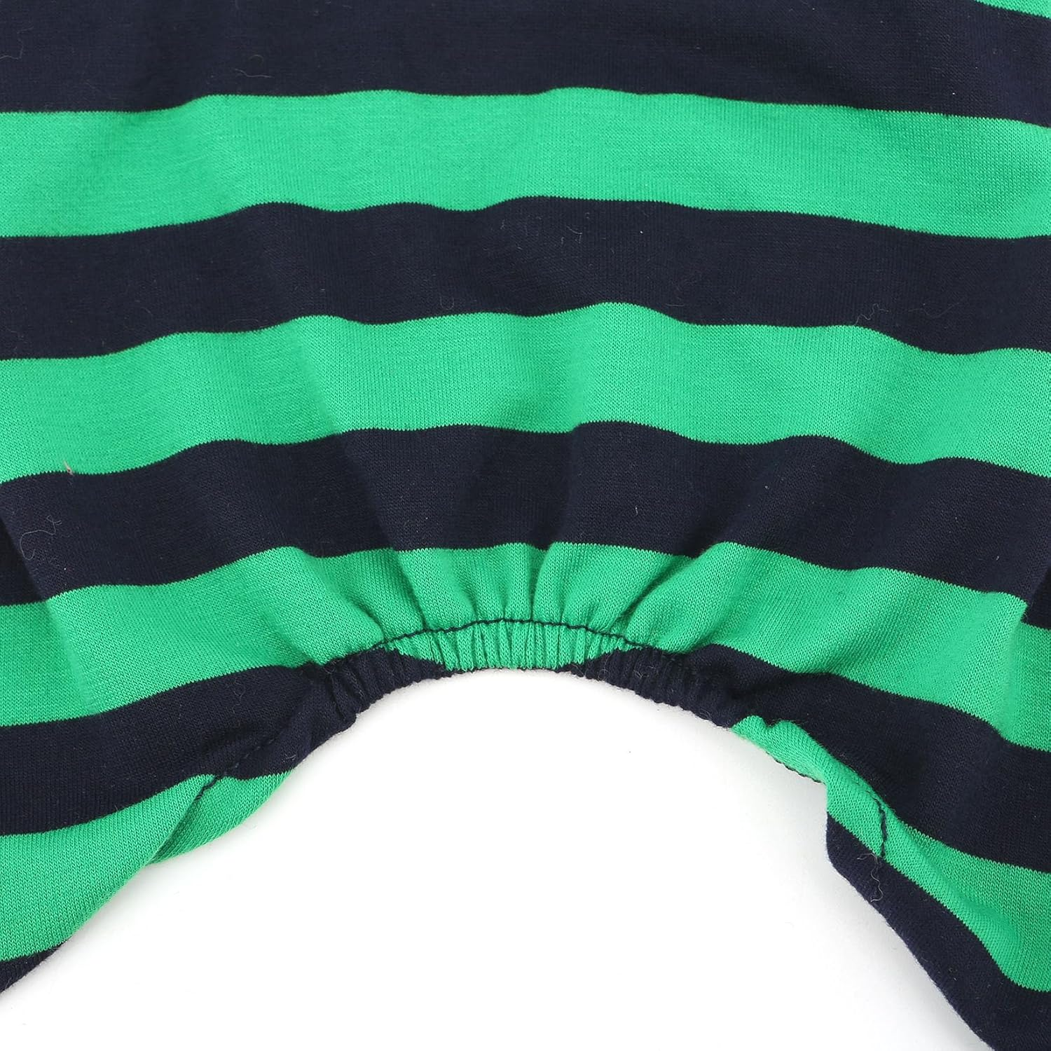 Zunea Dog Pajamas for Small Sized Dog Girl Boy Striped Puppy Sleeping Clothes Full Cover Overalls Jumpsuit Soft Breathable Summer Pet Pjs Doggie Chihuahua Yorkie Toy Poodle Apparel Green S image number 4