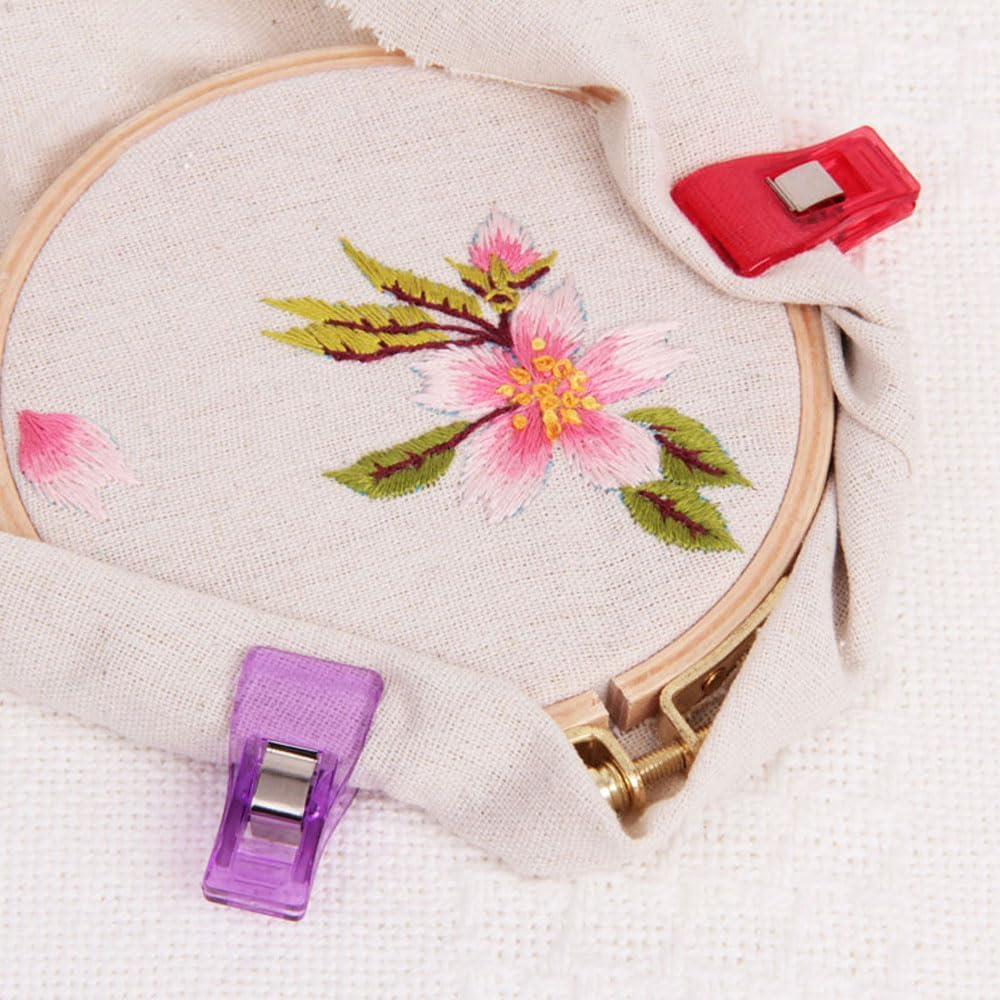 Multipurpose Sewing Clips 150Pcs, Assorted Colors Plastic Clips for Fabric, Clips for Sewing Supplies image number 6