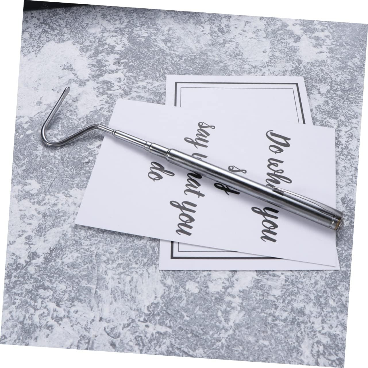 Levemolo Snake Tool Snake Enclosure Collapsible Snake Hook Gripper Misting Terrarium Reptile Bendable Reptile Decor Extensible Snake Hook Telescoping Pole with Hook Rat Cage Picker Silver image number 4