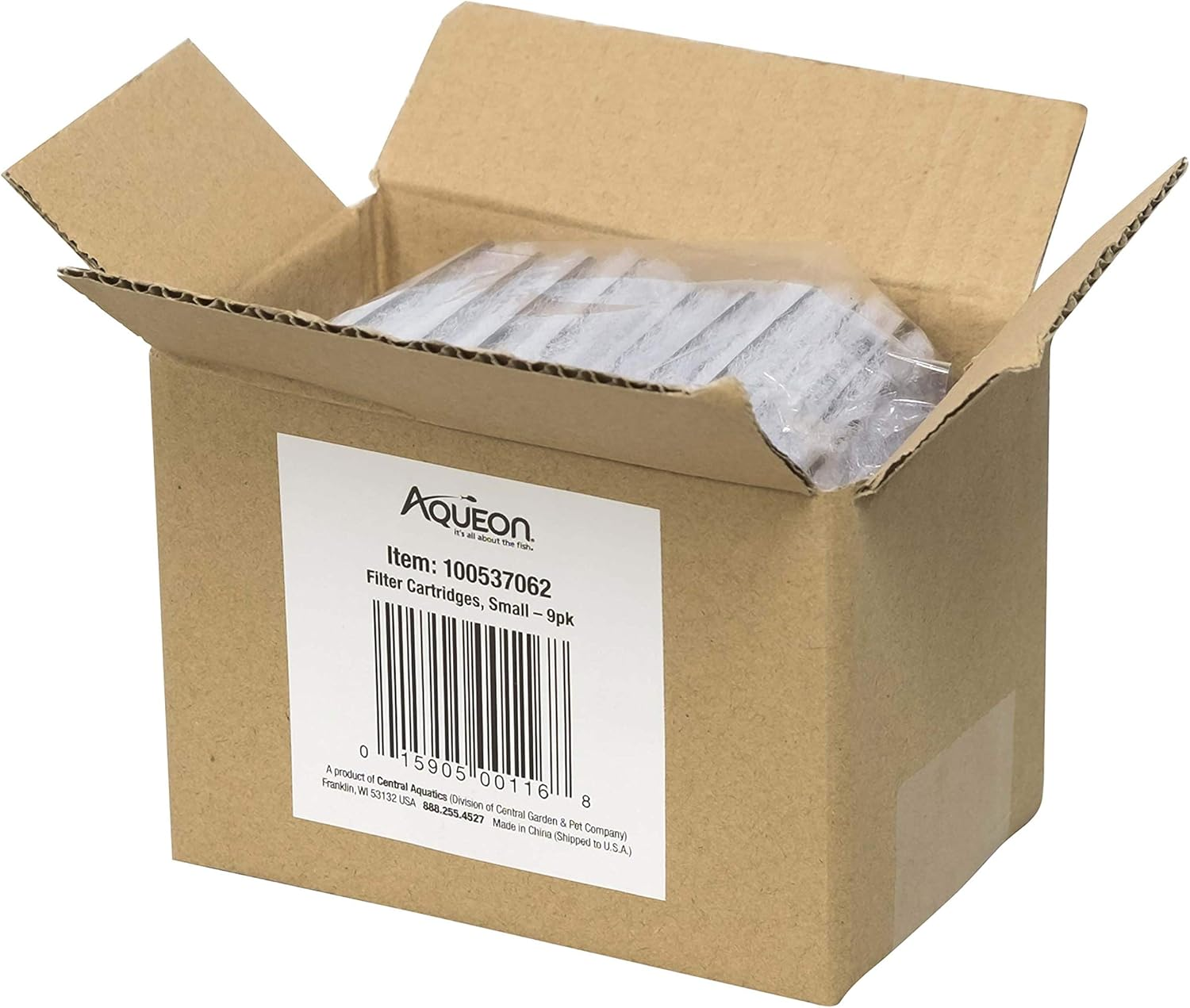 Aqueon Aquarium Fish Tank Replacement Filter Cartridges Small - 9 Pack image number 5