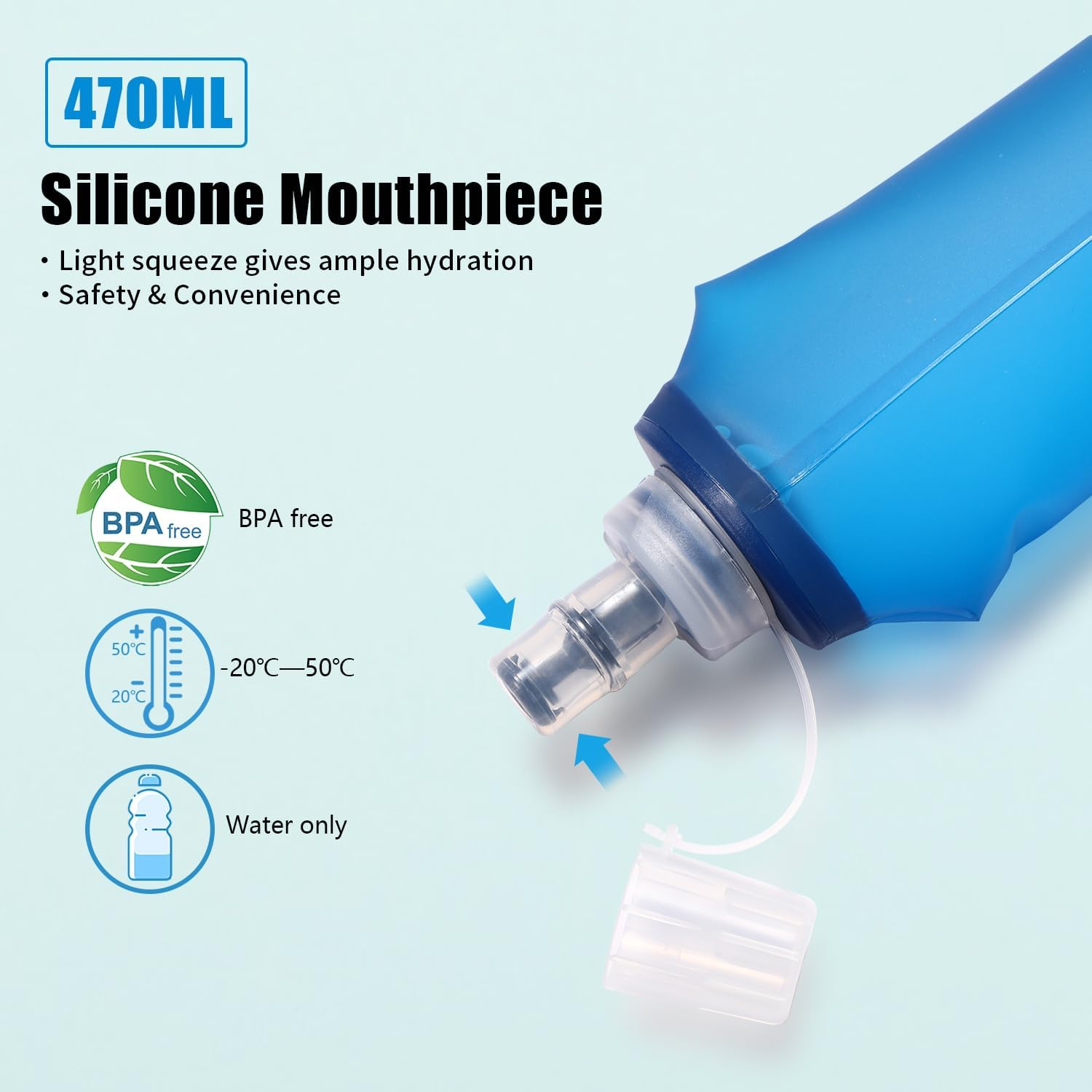 Hydration Pack with Hydration Bladder BPA Free|Large Big Cycling Backpack|Bike Backpack for Running Skiing Hiking Cycling|Backpack with Hydration System image number 4