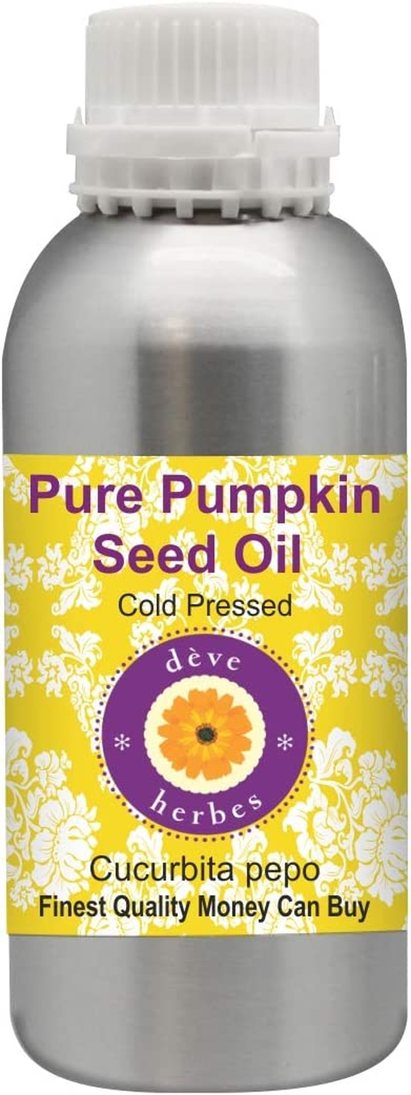 Deve Herbes Pure Pumpkin Seed Oil (Cucurbita Pepo) 100% Natural Therapeutic Grade Cold Pressed 15Ml (0.50 Oz) image number 4