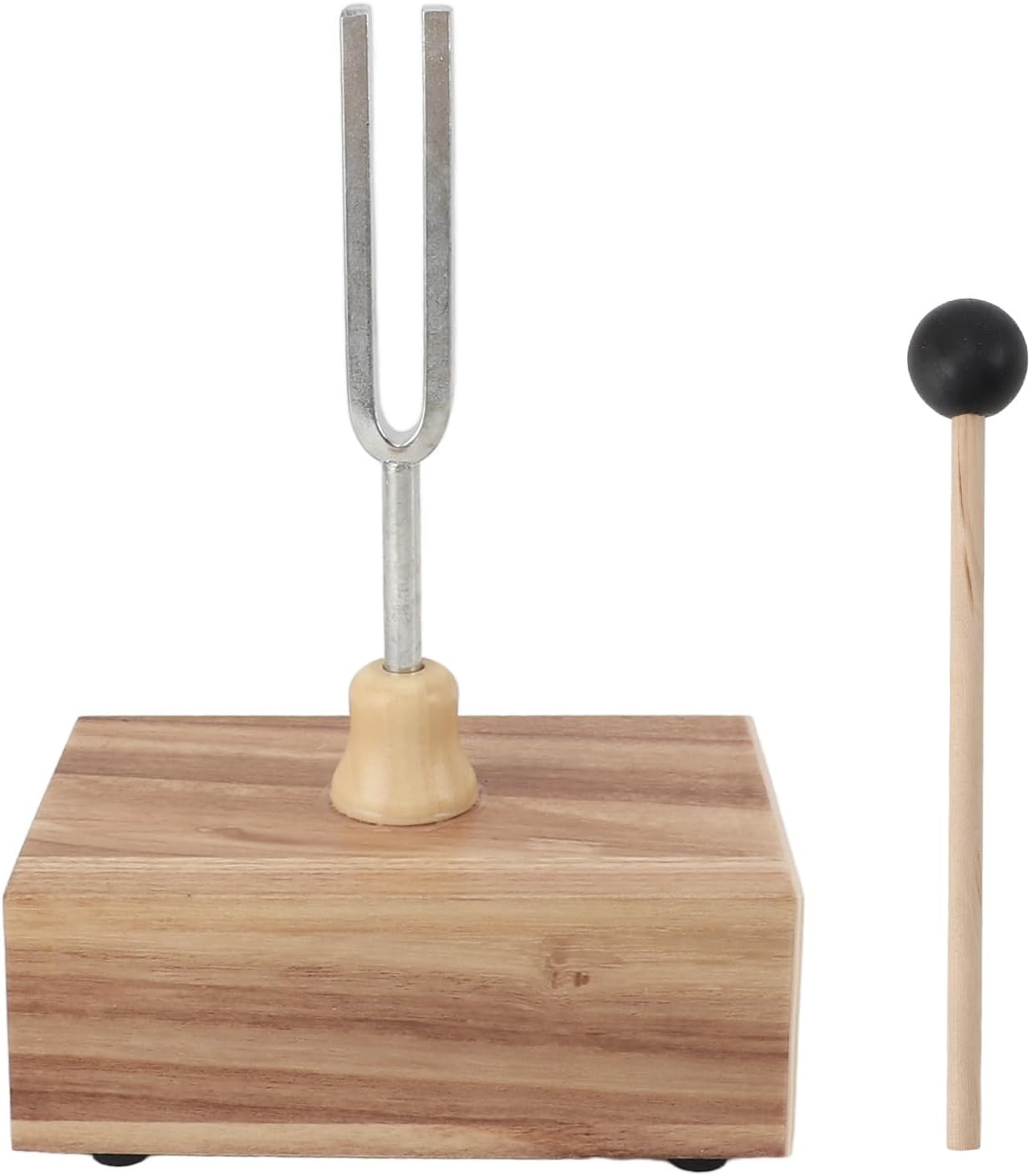 528 Hz Tuning Fork with Resonance Box, Guitar Tuner Tuning Fork with Hammer, Professional Portable Tuning Fork, for Sound Therapy, Yoga, Meditation