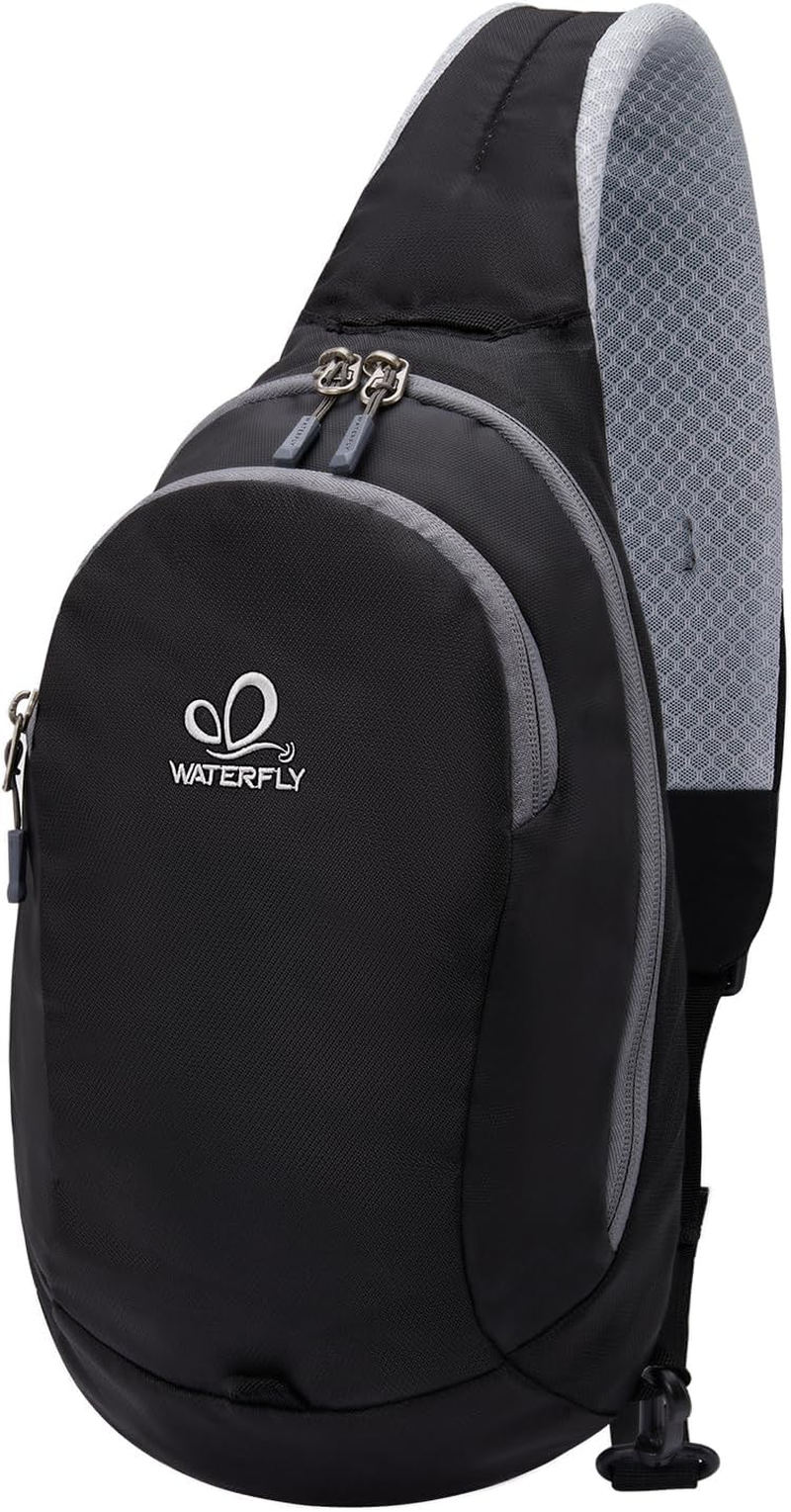 WATERFLY Small Sling Hiking Bag: Shoulder Bag for Women Men Crossbody Chest Travel Daypack image number 2