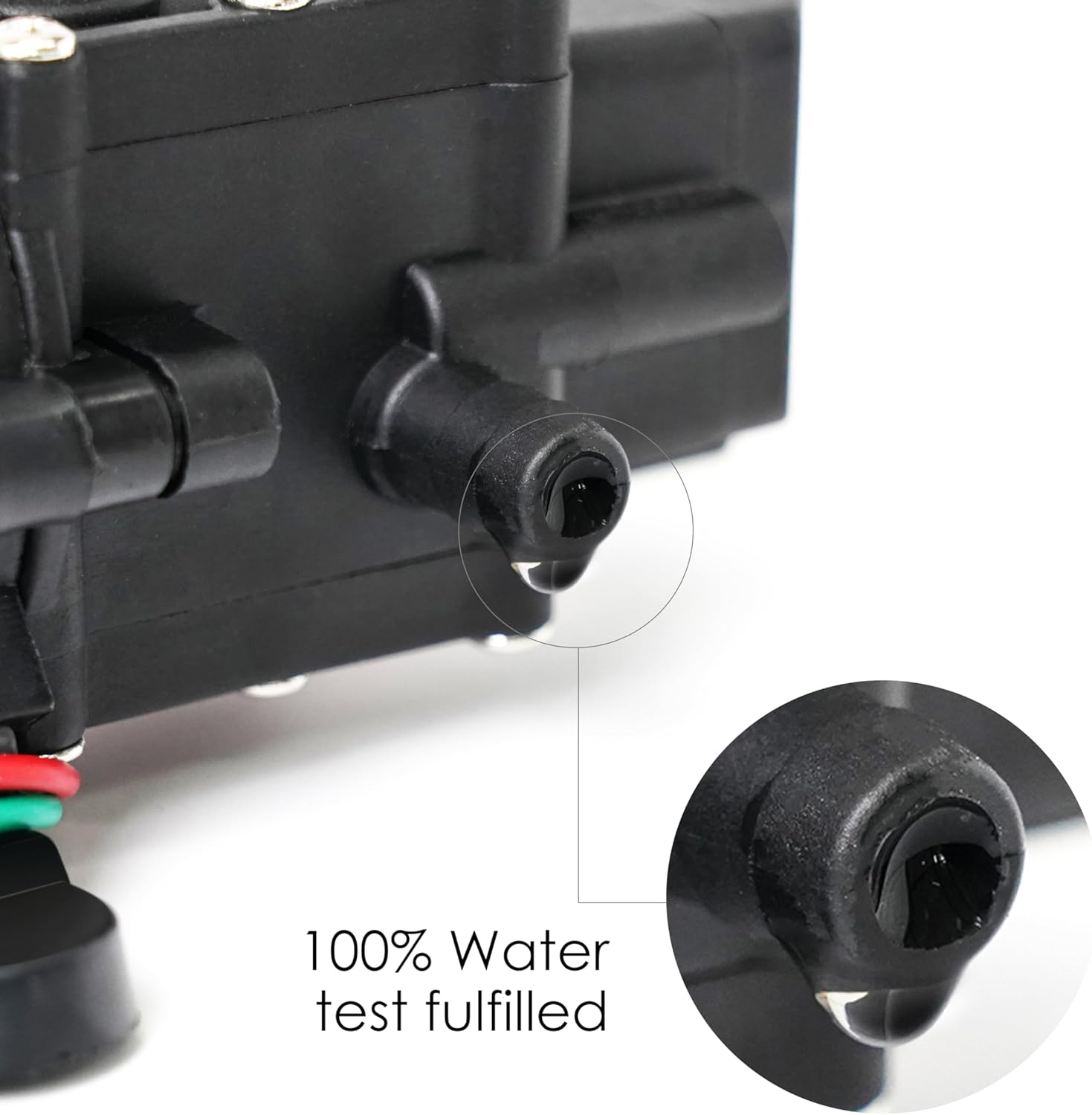 12V Diaphragm Water Pump &ndash; 1.2 GPM 80 PSI Self Priming Sprayer Pump with Pressure Switch, Hose Clamps &ndash; for RV, Camper, Marine, Boat, Garden, Car Wash Set of 2