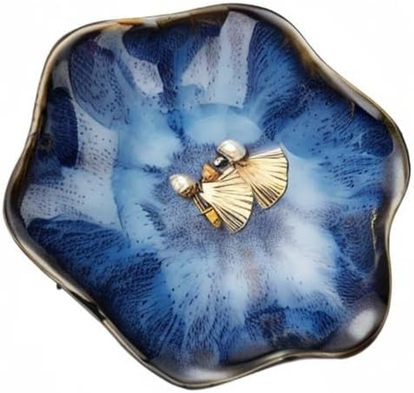 Ceramic Jewelry Dish,Leaf Jewelry Tray Key Tray,Jewelry Holder,Small Ring Dish Holder Jewelry Plate Trinket Tray Catchall Tray Nightstand Decor for Entryway Table Room Decor image number 2