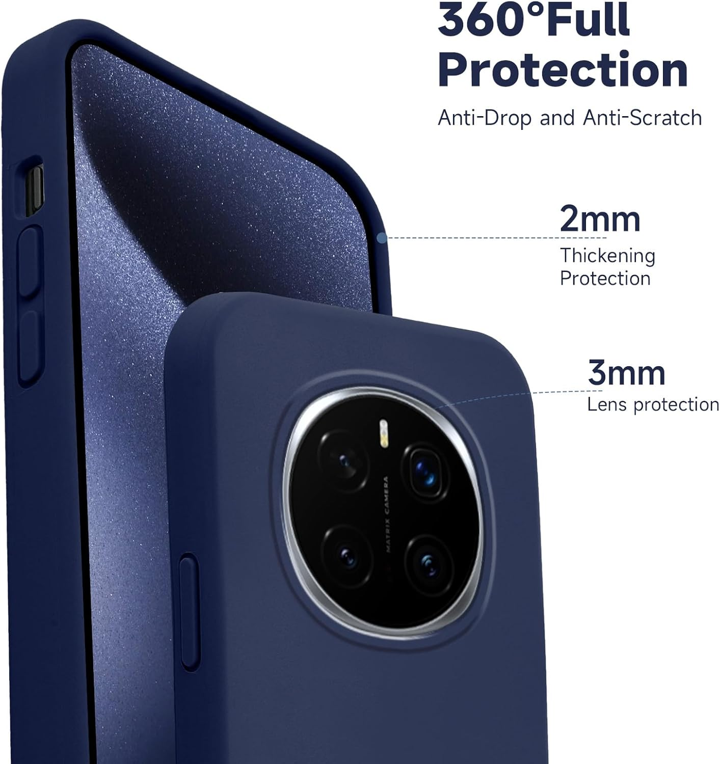 MOJIA Silicone Case for Honor Magic8 Pro/Magic 8 Pro, Ultra Slim Soft Liquid Silicone Shockproof [Anti-Oil and Anti-Fingerprint] Phone Case Cover with Anti-Scratch Microfiber Lining. Black image number 6